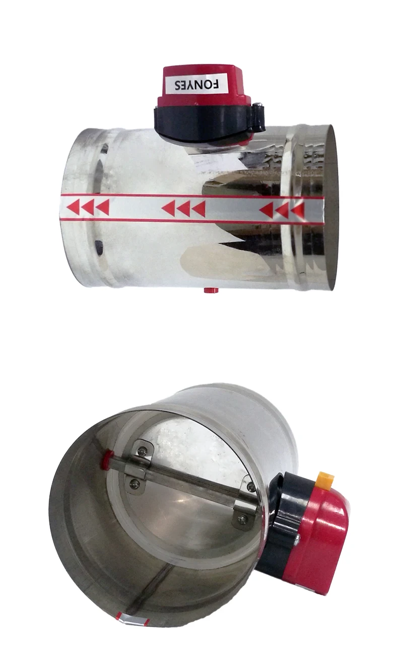 150 мм воздушный Демпферная заслонка из нержавеющей стали HVAC Электрический воздуховод моторизованный обратный клапан 6 дюймов вентиляционный трубный клапан 220 В 24 в 12 В