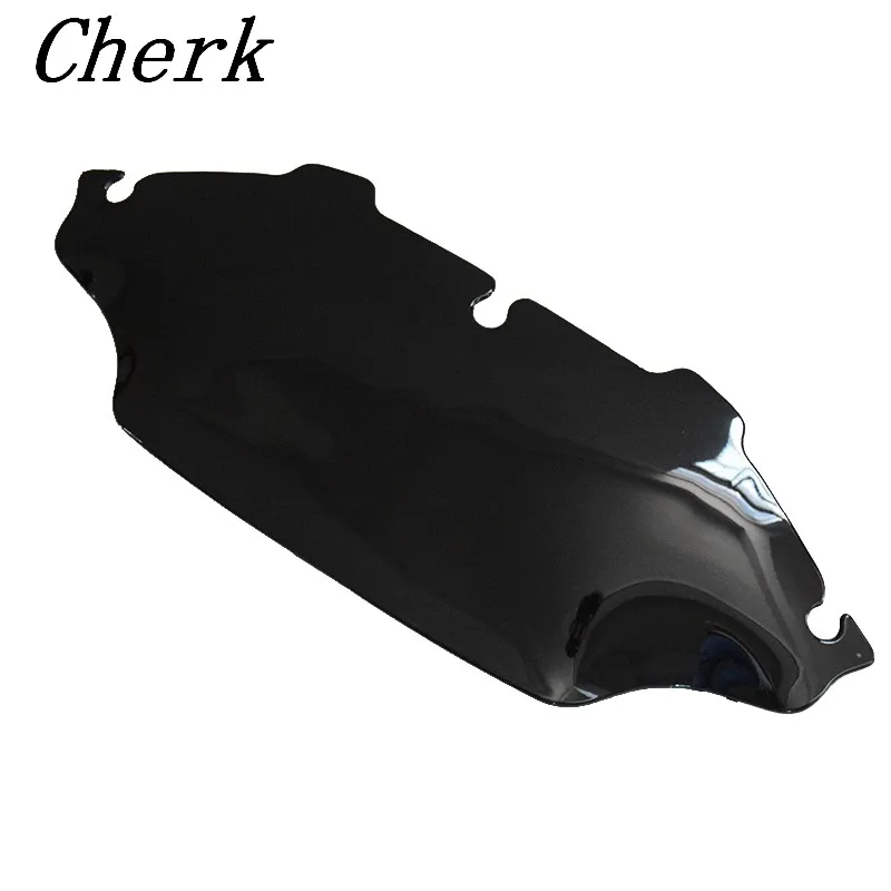 Лобовое стекло для мотоцикла черное 6 дюймов волнистое Harley Touring Electra Street Glide FLHX FLHT