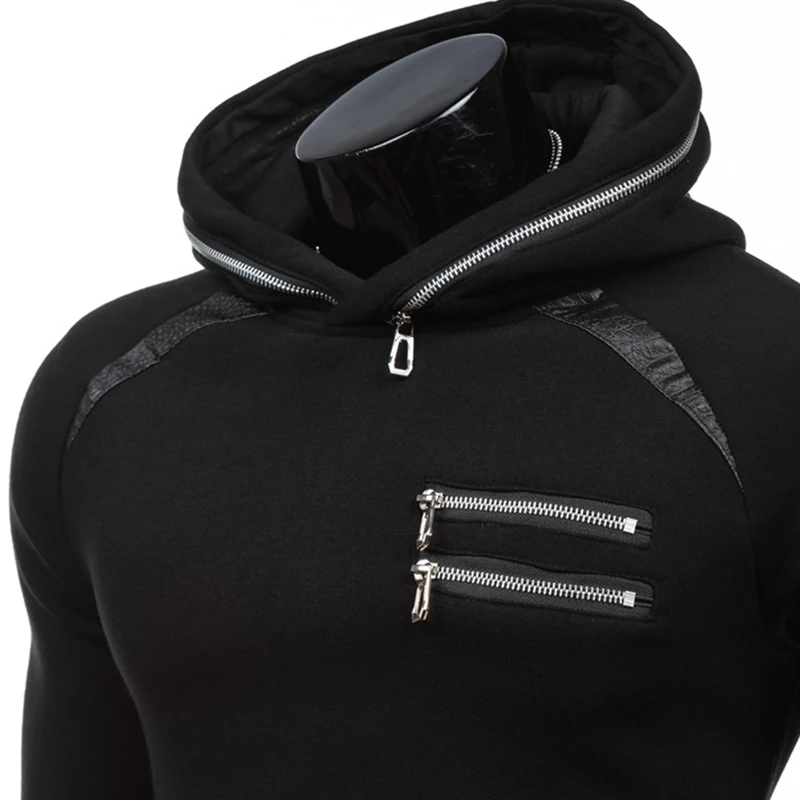 2017 Для Мужчин's Толстовки Твердые швы мода толстовка с капюшоном мужчин хип-хоп