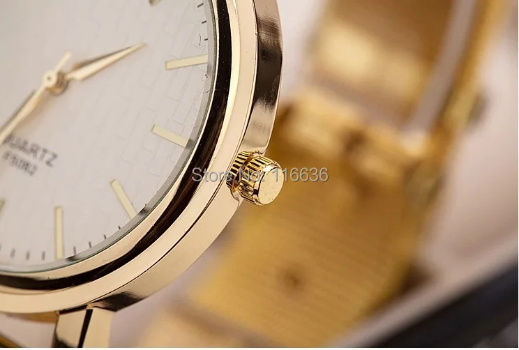 Женские золотистые наручные часы с металлическим ремешком 50p|wristwatch phone|dropship