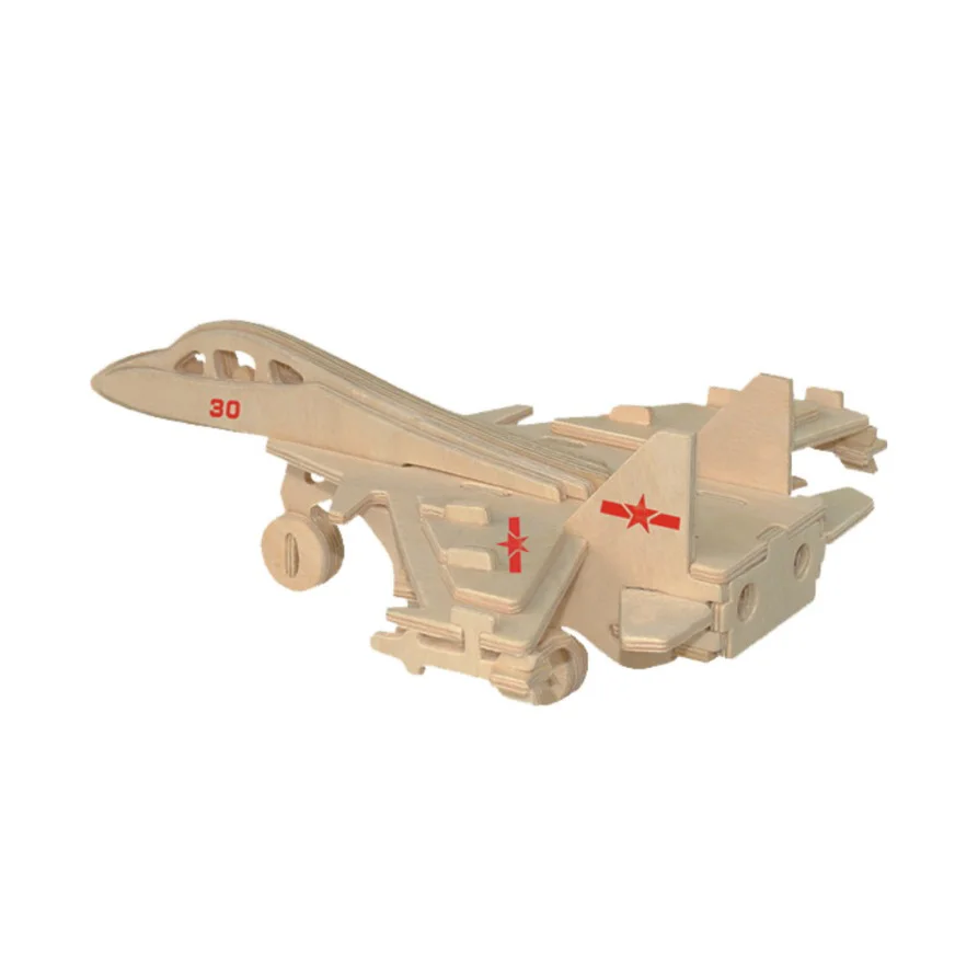 Chanycore Детские Обучающие Развивающие деревянные игрушки 3D пазл самолет вертолет Su