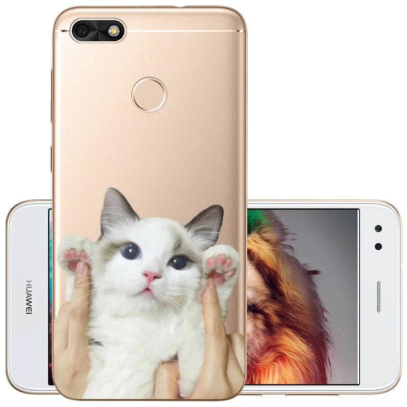 Чехол для huawei P9 Lite Mini с прозрачной рамкой, мягкий силиконовый чехол из ТПУ для huawei Y6 Pro SLA-L22, задняя крышка для телефона