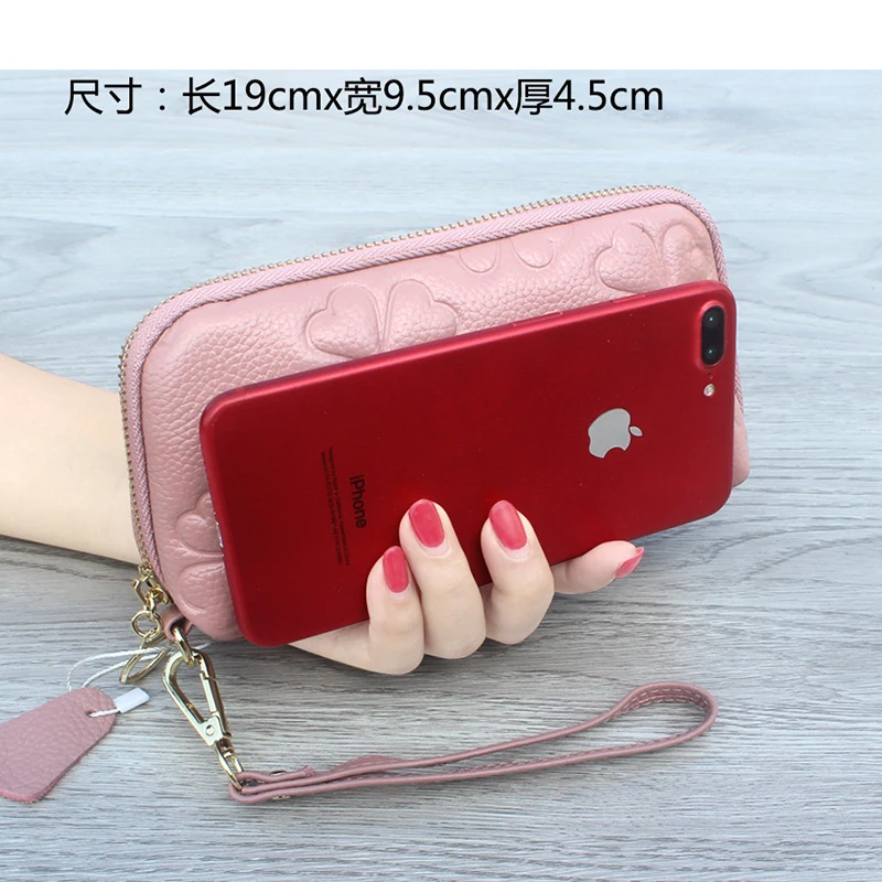 Женская косметичка из натуральной яловой кожи женская сумка клатч мобильный