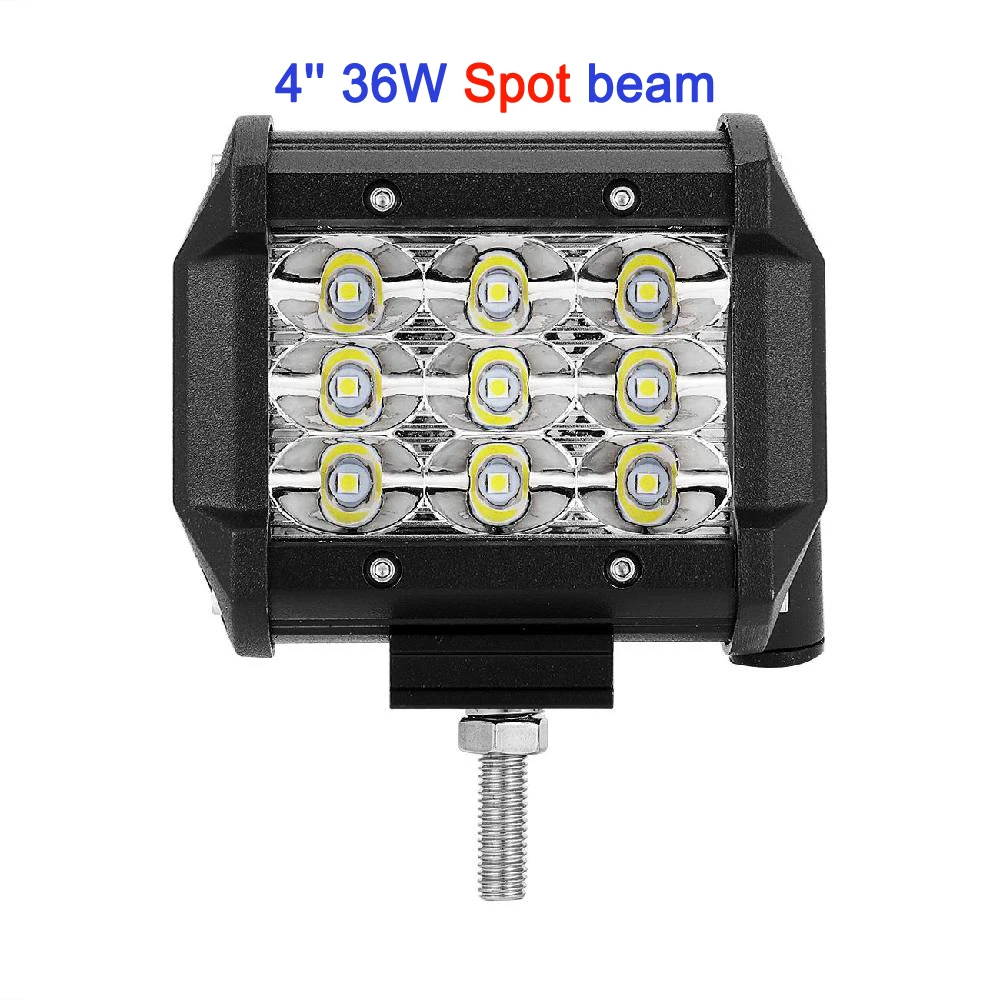 Oslamp 4 ''5'' 7 ''36 Вт 72 Вт светодиодный рабочий светильник для бездорожья/наводнения комбинированный луч светодиодный автомобильный светильник для грузовика SUV ATV Boat 4x4 4WD 12v 24v - Цвет: 4inch 36w spot