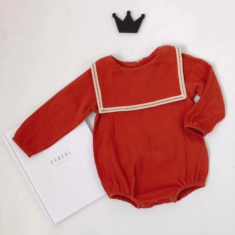 Одежда для новорожденных Комбинезоны маленьких мальчиков и девочек Однотонный