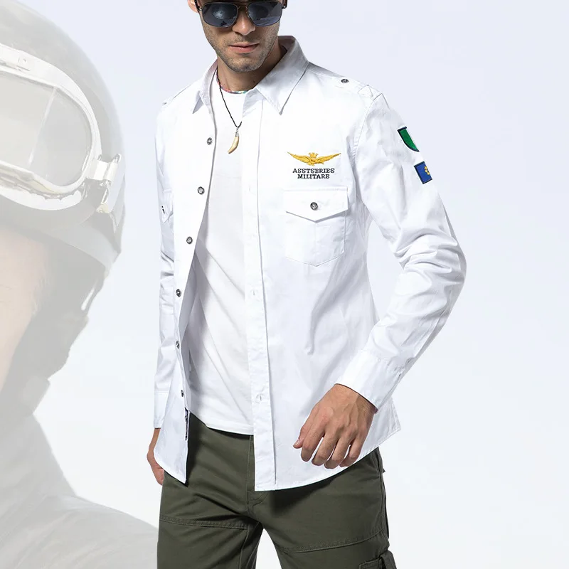 ASSTSERIES MILITARE брендовая рубашка мужские рубашки с длинным рукавом хлопок бархатная