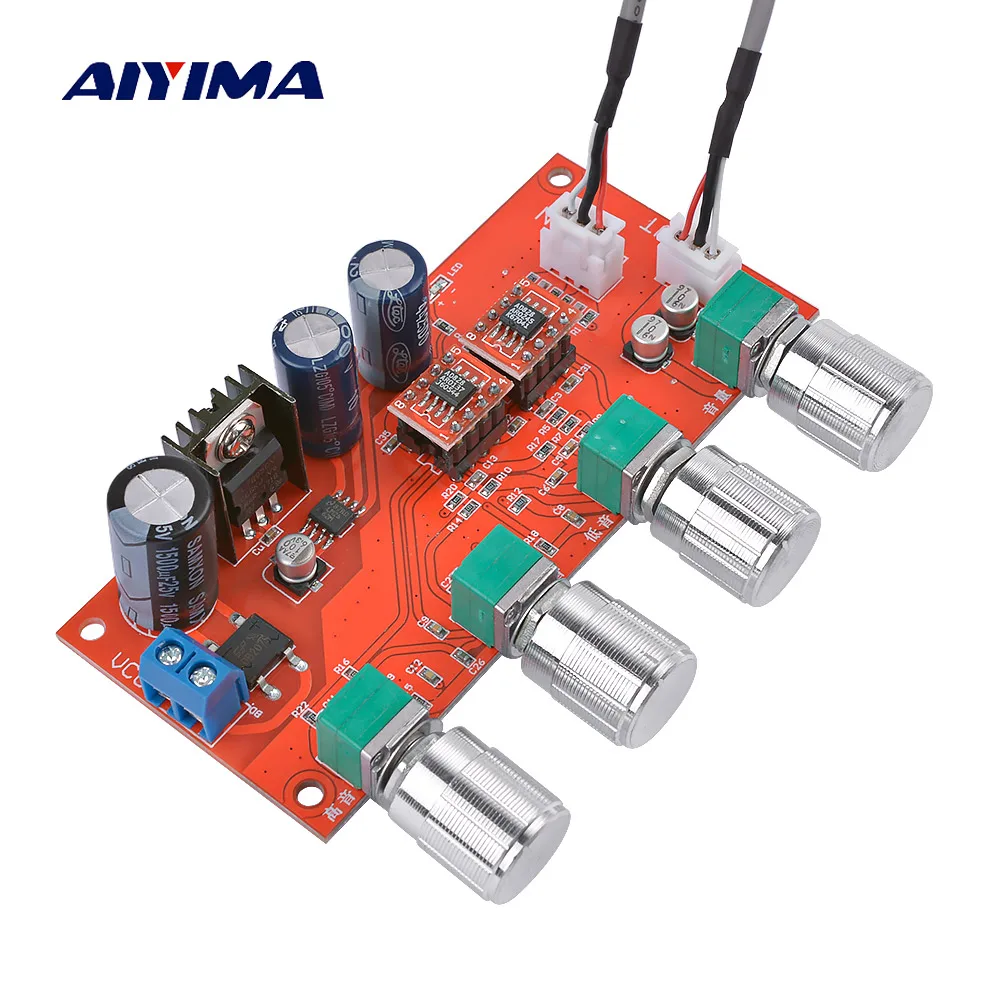 AIYIMA AD828 Hi-Fi Стерео предусилитель усилитель доска регулятор громкости Предварительный усилитель доска лучше, чем NE5532