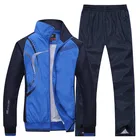 Новые мужские весенне-осенние комплекты с длинным рукавом для отдыха, спортивный костюм, модный спортивный костюм, 2 предмета, куртка + штаны, мужская спортивная одежда