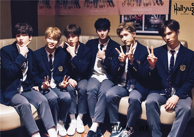Коричневый Astro kpop плакат стены наклейки украшения дома высококачественный рисунок белая мелованная бумага Home art бренд - Цвет: Коричневый