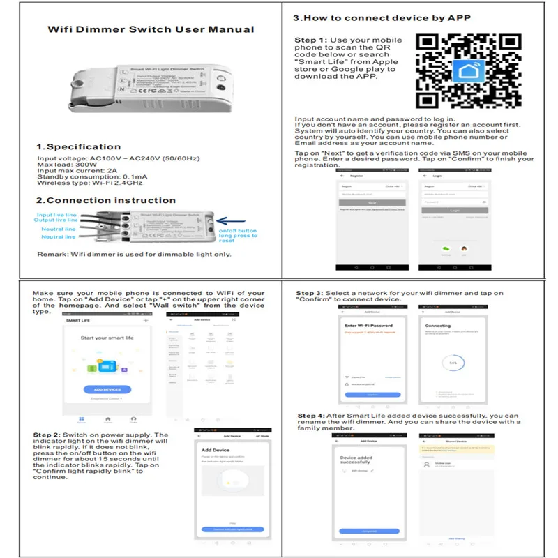 WiFi DIY Dimmer Switch Smart Light Controller Home Automation And Voice Control Works With Alexa / Google | Электроника