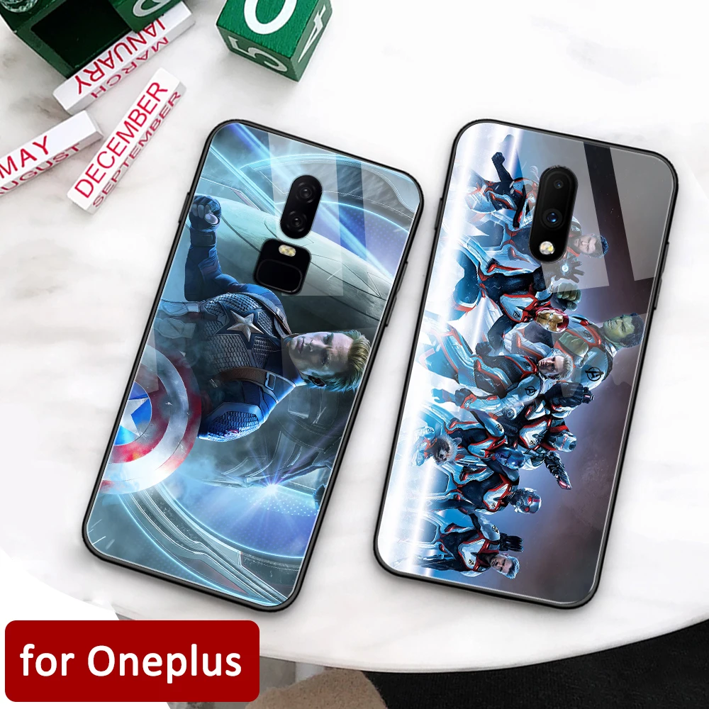 Совершенно новый чехол One Plus 7 pro Super heros для 1 + 6T глянцевая задняя крышка из