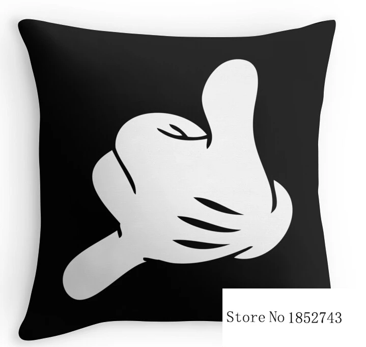Hot sale Shaka fingers (two sides) Pillow Cases for 12 '✔'✖'✘'' 20'✤'' inch free shipping |