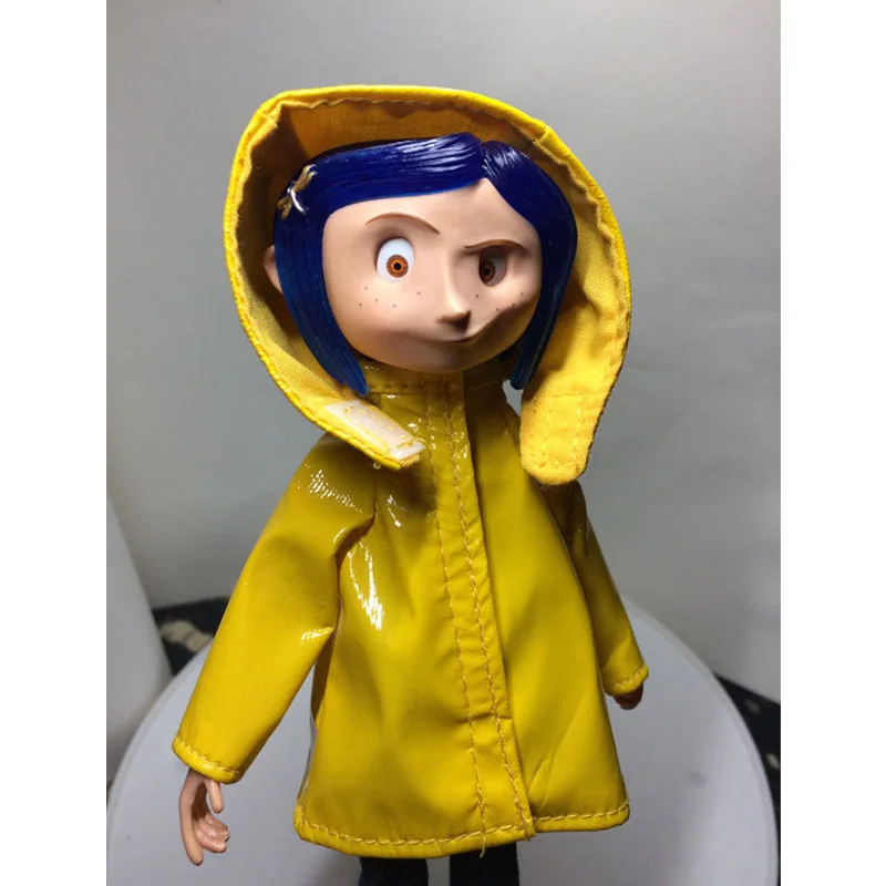 Горячая NECA фильм Coraline и секретная дверь плащ ПВХ Фигурки игрушки куклы 17