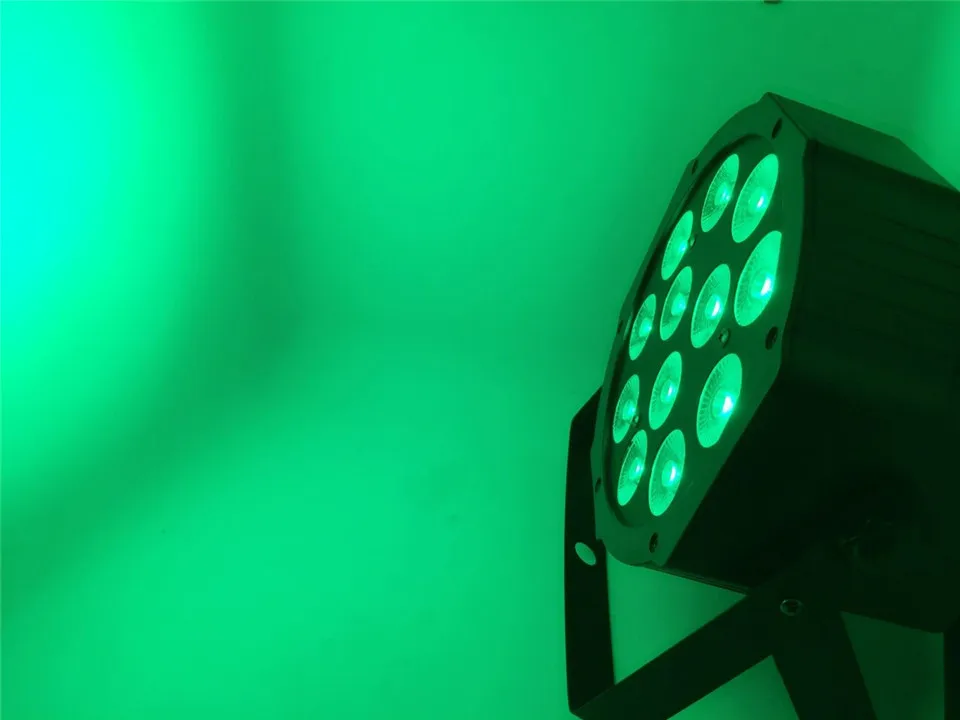 10 шт./лот 12x12 Вт LED плоский SlimPar Quad Light 4в1 DJ Wash Stage Uplighting No Noise|light dmx|stage lightled dj |