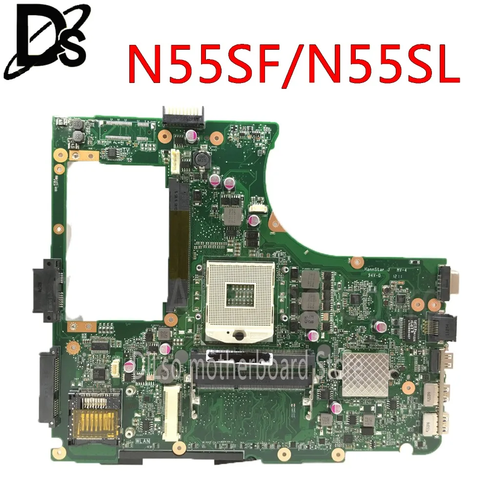 

N55SF Mainboard For ASUS N55S N55SF N55SL Laptop Motherboard HM65 REV.2,0 original Motherboard in stock