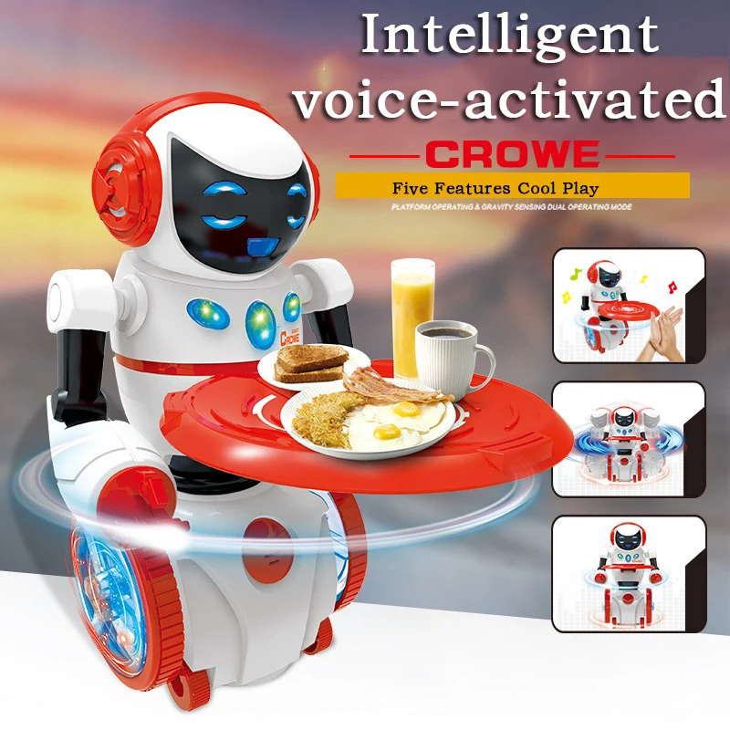 Интеллектуальное Программирование LED Light Dancing Humanoid tobot робот игрушка