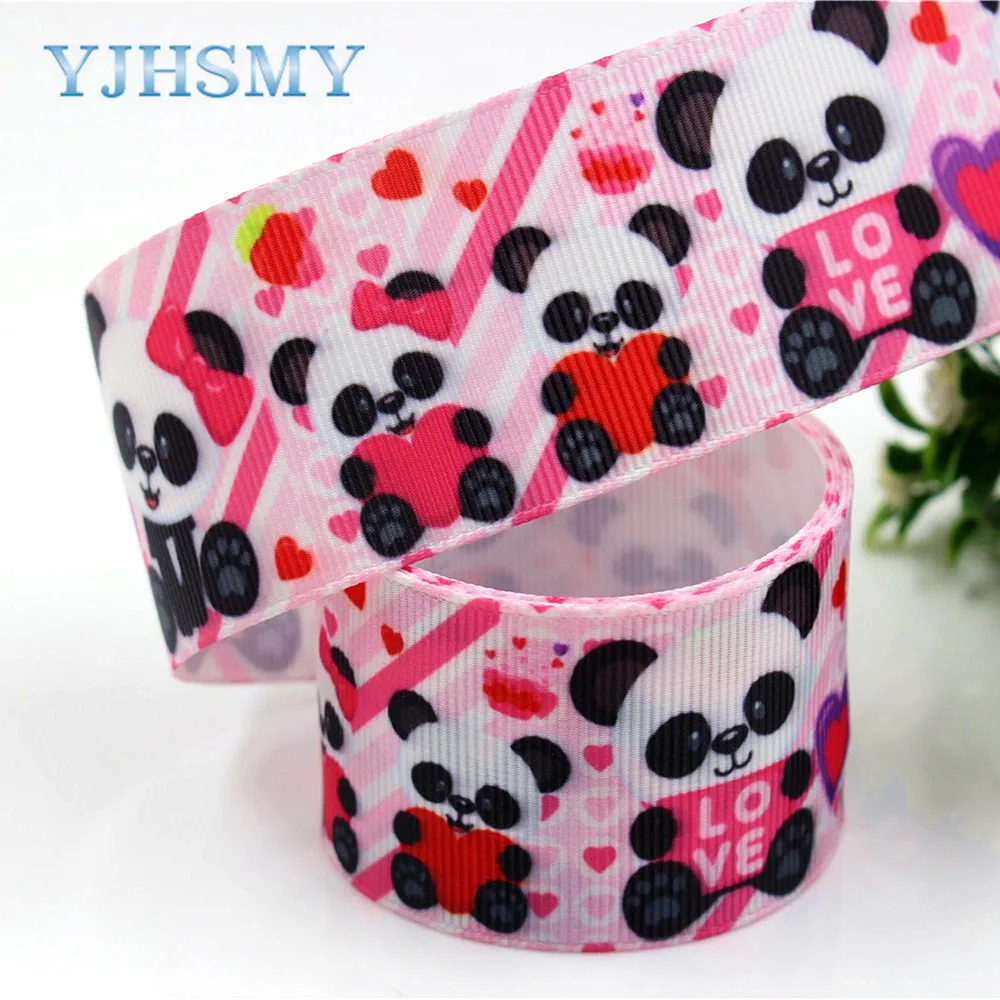 YJHSMY 1712273 38 мм 10 ярдов Мультяшные ленты термопечать grosgrain Свадебные аксессуары DIY