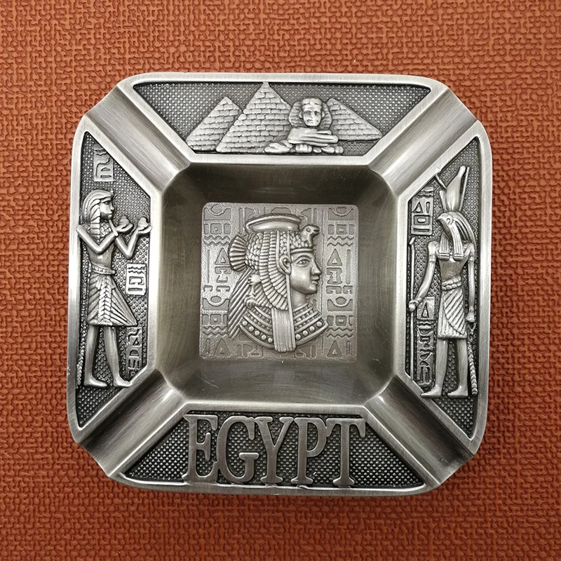 Маленькая портативная Металлическая Пепельница размером 7 см винтажный