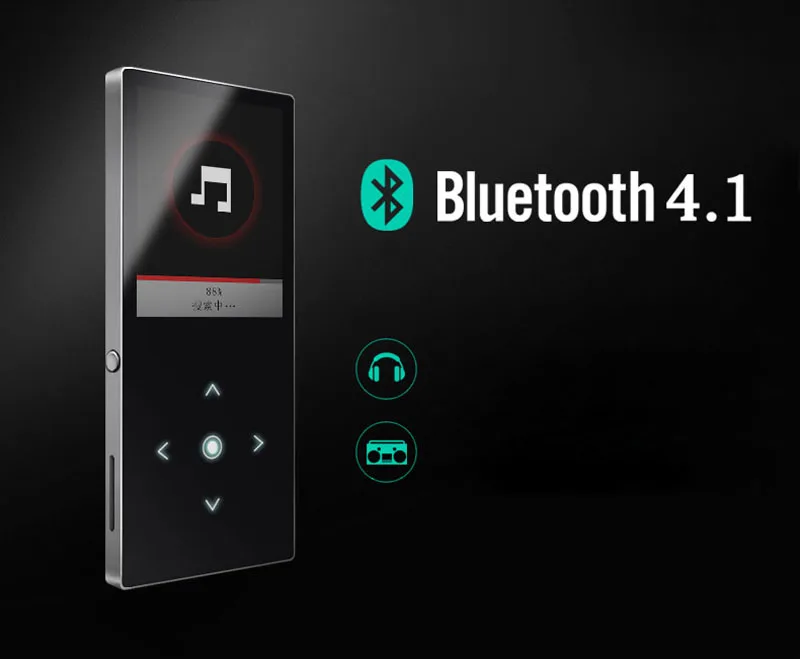 Hi Fi Mp3 плеер Bluetooth с Сенсорный экран Встроенный Динамик функцией подачи Хай Фай