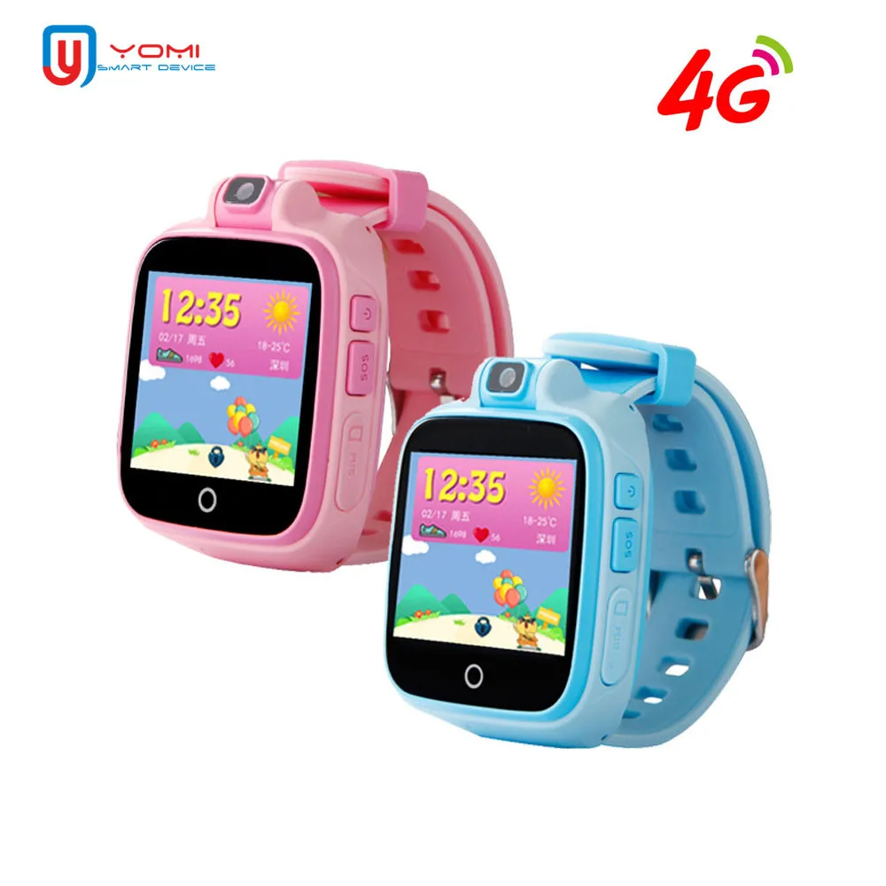 Детские умные часы 4G sim карта Smartwatch gps трекер с камерой голосовой чат wifi удаленный