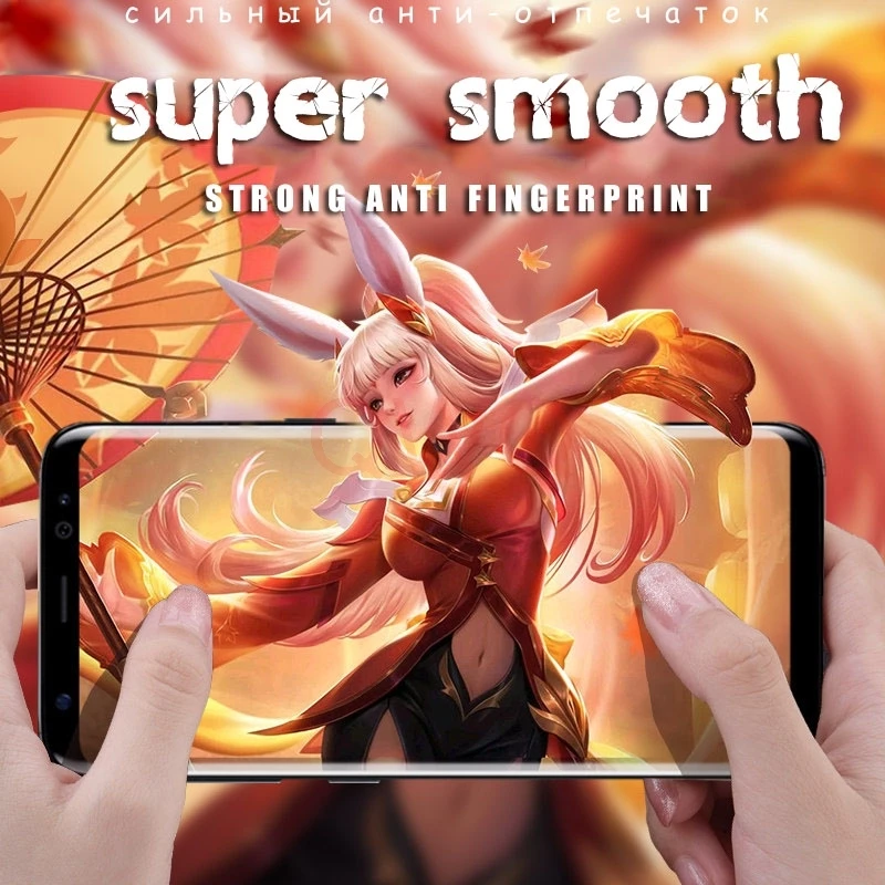 3D полное покрытие закаленное стекло для Samsung Galaxy A7 2018 S8 S9 Plus S7 Edge Note 8 Защитная
