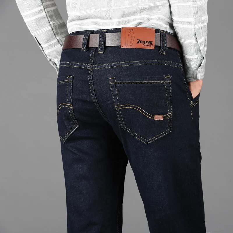 Новинка 2019 мужская стильная одежда обычные зауженные джинсы Мужские Длинные