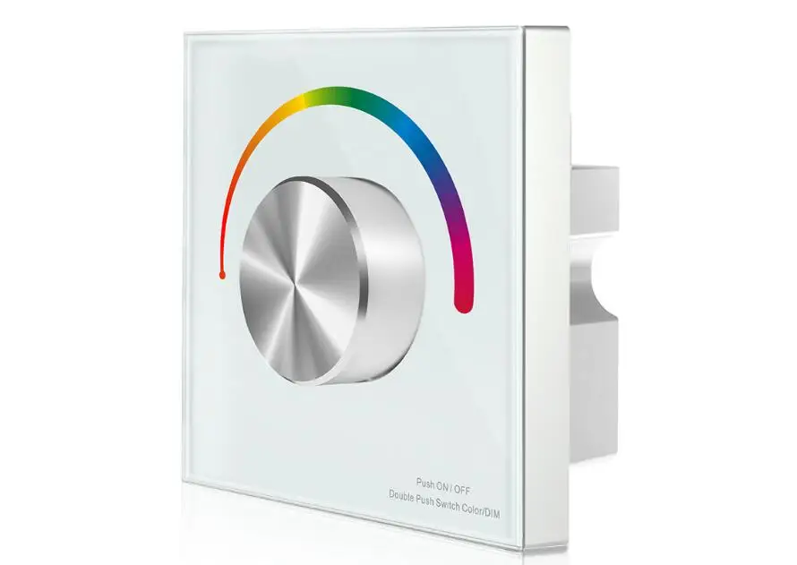 4A * 3ch DC12 24V Dimming настенный контроллер rotary RGB panel remote control диммер PWM LED постоянного