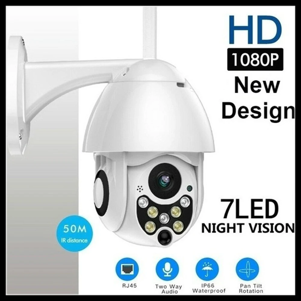 Беспроводная Wi-Fi IP камера 1080P PTZ уличная скоростная купольная камера безопасности Pan Tilt 4X цифровой зум сеть видеонаблюдения cм. P05