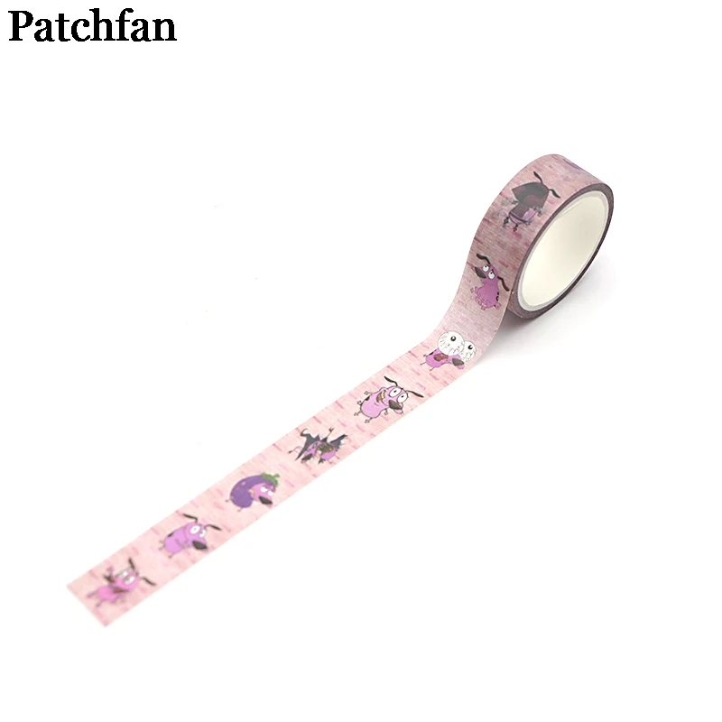 Patchfan Мужество Трусливый Пес Книга Забавные DIY Скрапбукинг детская клейкая лента для маскировки набивным рисунком наклейки A2082