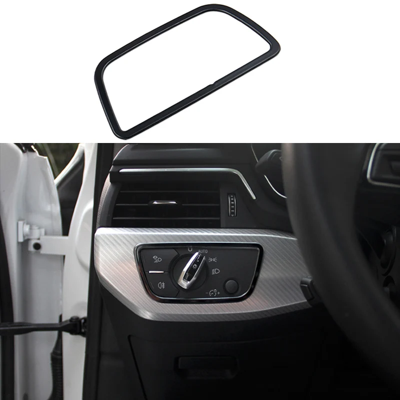 Stainless Steel Headlight Switch Adjust Button Frame Cover Trim For Audi A5 2018 & A4 B9 2017-2018 | Автомобили и мотоциклы