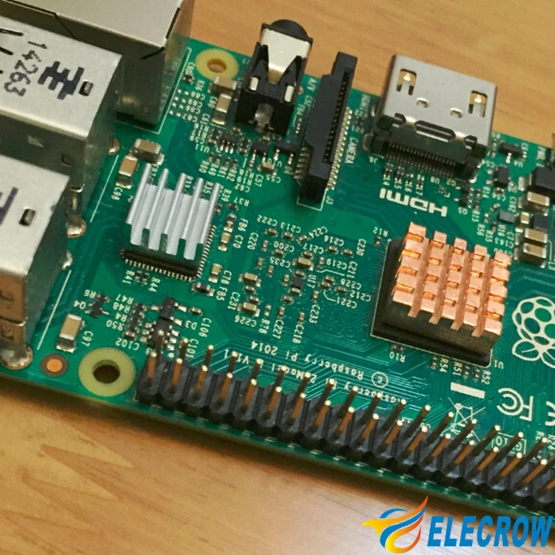Elecrow Raspberry Pi 3 радиаторы 2 Чистая медь 1 Алюминиевая Защитная панель радиатор для