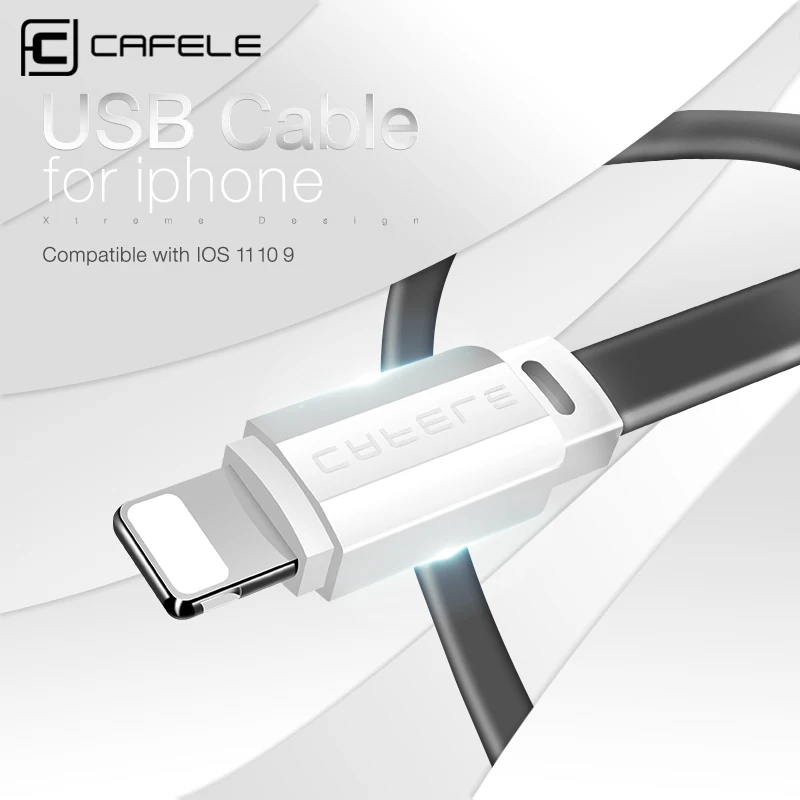 CAFELE USB кабель для iPhone X 10 8 plus зарядный быстрое зарядное устройство IOS 7 6s 5s iPad