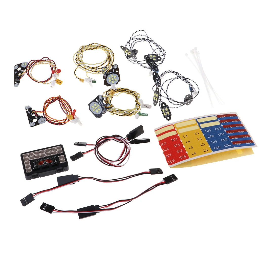 

LED RC Car Light Kit RC LED Lamp Model Car Truck Headlight Set Lighting System