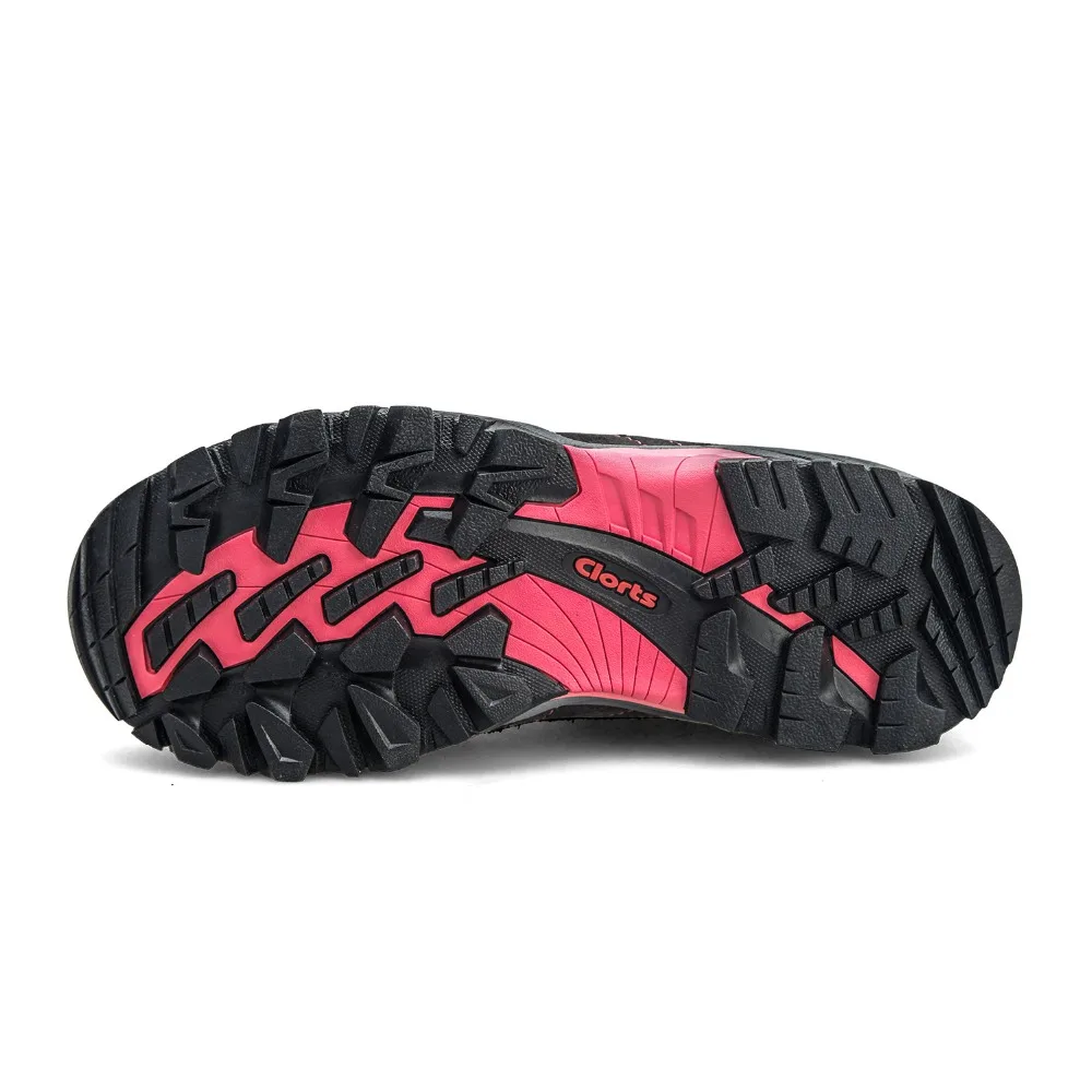 

2019 outdoor Women's Hiking Shoes Breathable anti-skid wear-resistant high cut Leather Tactics Boots waterproof Trekking shoes