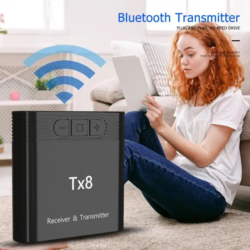 TX8 беспроводной Bluetooth 4 0 передатчик приемник для наушников ПК ноутбука планшета