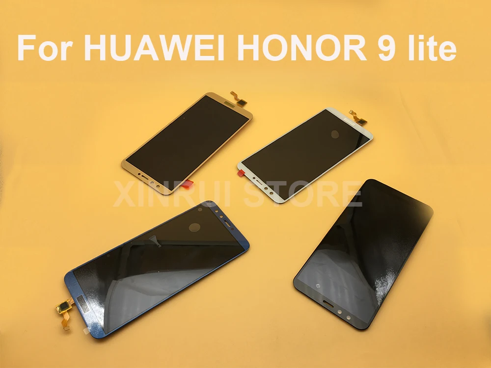 100% Протестировано Оригинал ЖК дисплей для huawei Honor 9 lite черный с сенсорным Стекло