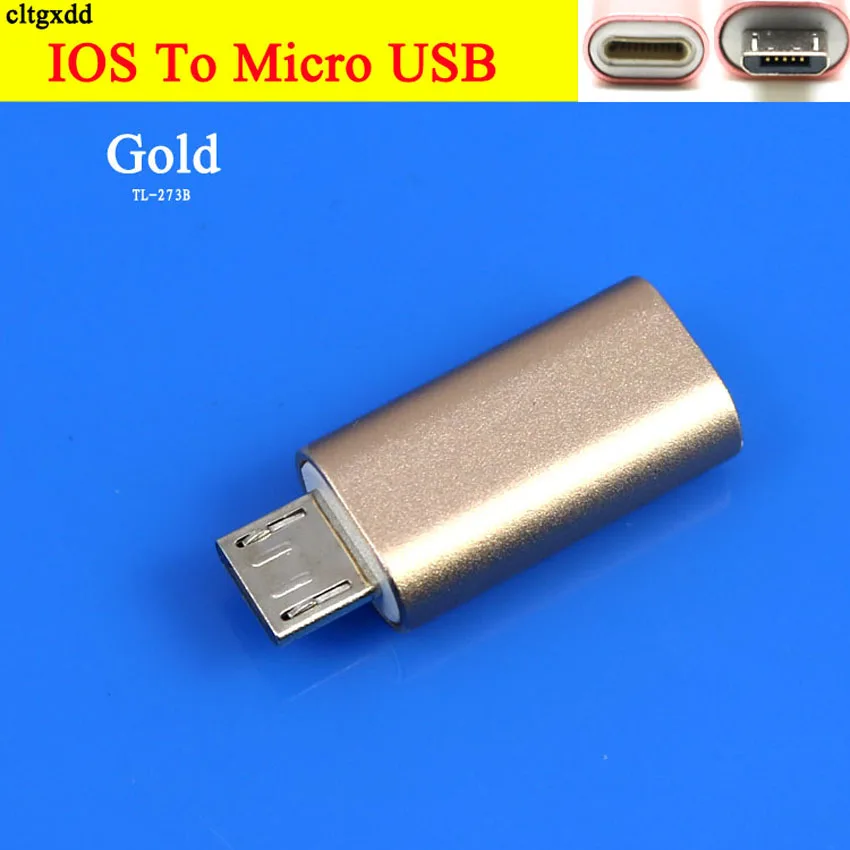cltgxdd 1Pcs Micro USB 2.0 to 8-Pin IOS Converter Adapter For Android iPhone 5/5s 6/6s Plus iPad 4 Air 2 Charger Cable Connector |