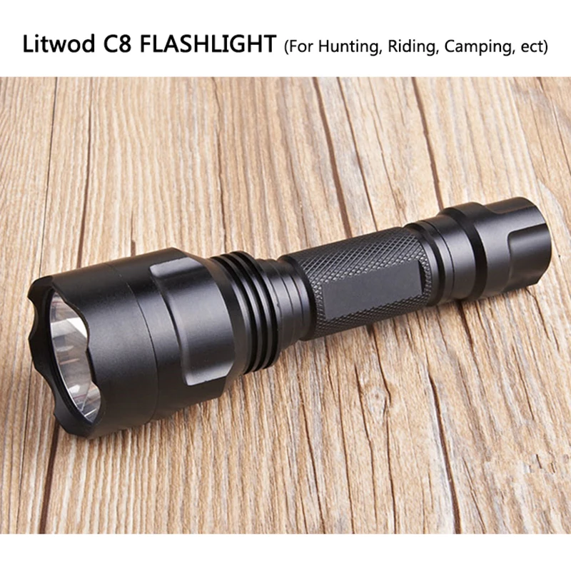 Z10 Litwod C8 высокомощный тактический светодиодный светильник-вспышка XM-L2 T6 U3 для самозащиты, вспышка, светильник фонарь для охоты, велосипедный светильник