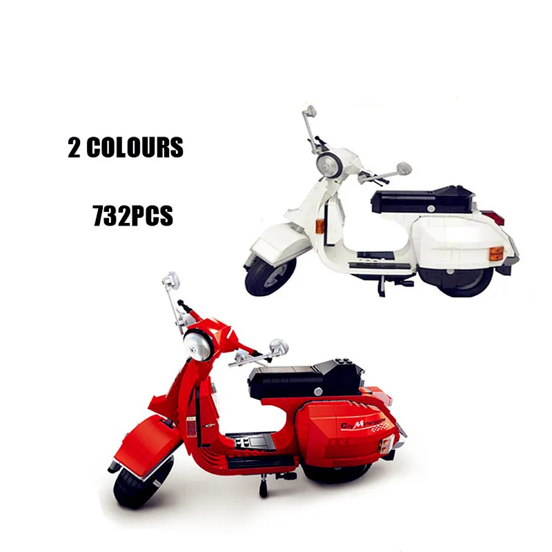 В наличии XINGBAO 03002 732 шт подлинной творческой дизайн серии Classic Vespa P200 Moto