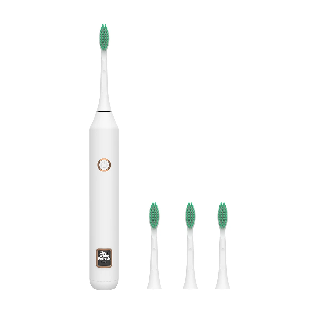 4 heads toothbrush AZDENT умная электрическая зубная щетка с ЖК-дисплеем, USB перезаряжаемая ультра звуковая зубная щетка, водонепроницаемая автоматическая зубная щетка для взрослых - Цвет: 4 heads toothbrush