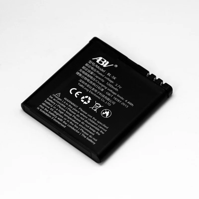 Оптовая продажа 10 шт./лот оригинальный ABV BL 5K bl 5k Мобильный телефон батарея для NOKIA