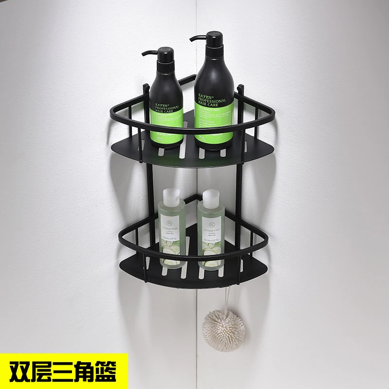Corner bath basket-C Новинка, SUS 304, нержавеющая сталь, аксессуары для ванной комнаты, набор, Черный Матовый держатель для бумаги, держатель для зубной щетки, держатель для полотенец, аксессуары для ванной комнаты - Цвет: Corner bath basket-C