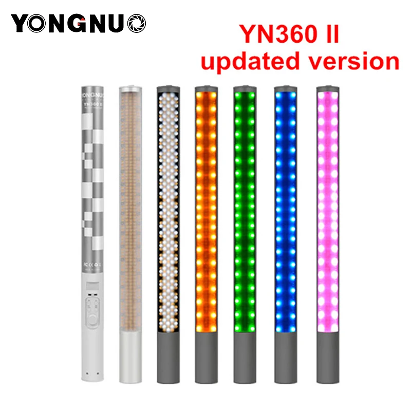 YONGNUO YN360 Ручной Светодиодный Свет Палочка 3200 К 5500 К RGB Красочные 39.5 СМ Палкой ЛЕД Фото Ручку ВОДИТЬ/DHphoto
