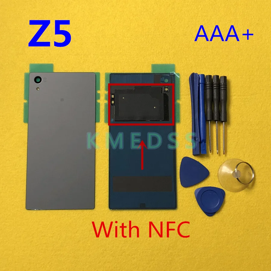 Корпус задняя крышка батарейного отсека чехол с NFC для sony Xperia Z5 E6603 E6653 E6633 E6683 Замена+ Инструменты