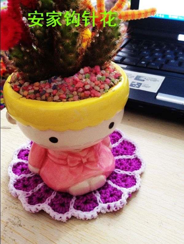 Новое поступление 2015 6 шт./партия модные Хлопковые вязаные кружевные салфетки для