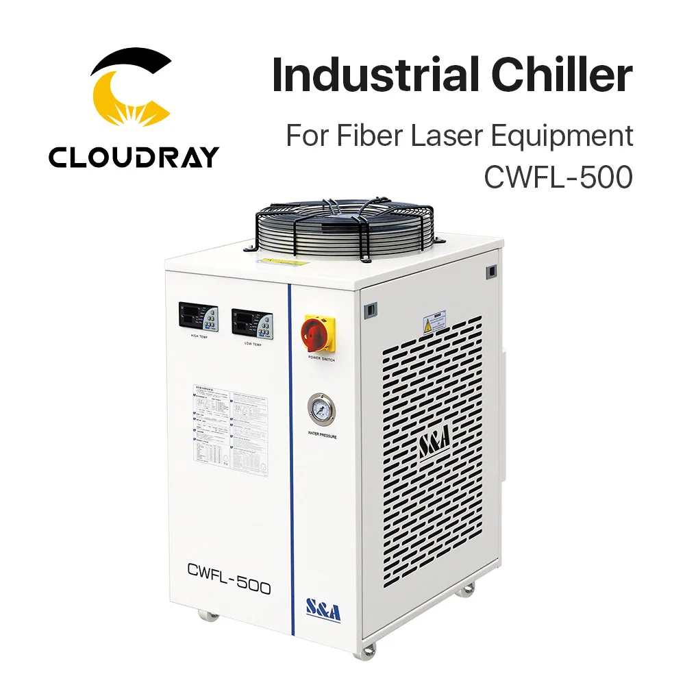 Cloudray S& A CWFL-500AN& 500BN& 500DN промышленный воздушный охладитель воды для волоконной лазерной гравировки, резки