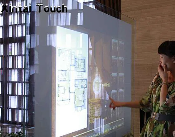 Xintai Touch 17-дюймовая емкостная сенсорная фольга 4 точки Голографическая прозрачная
