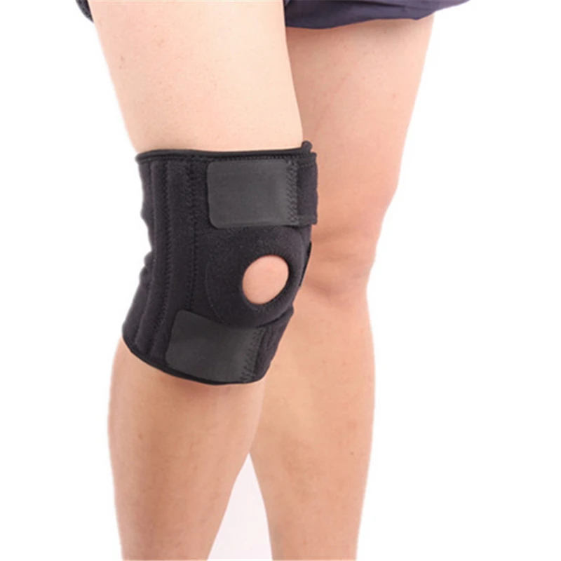 Защита колена Спортивная противоскользящая защита регулируемая дышащая