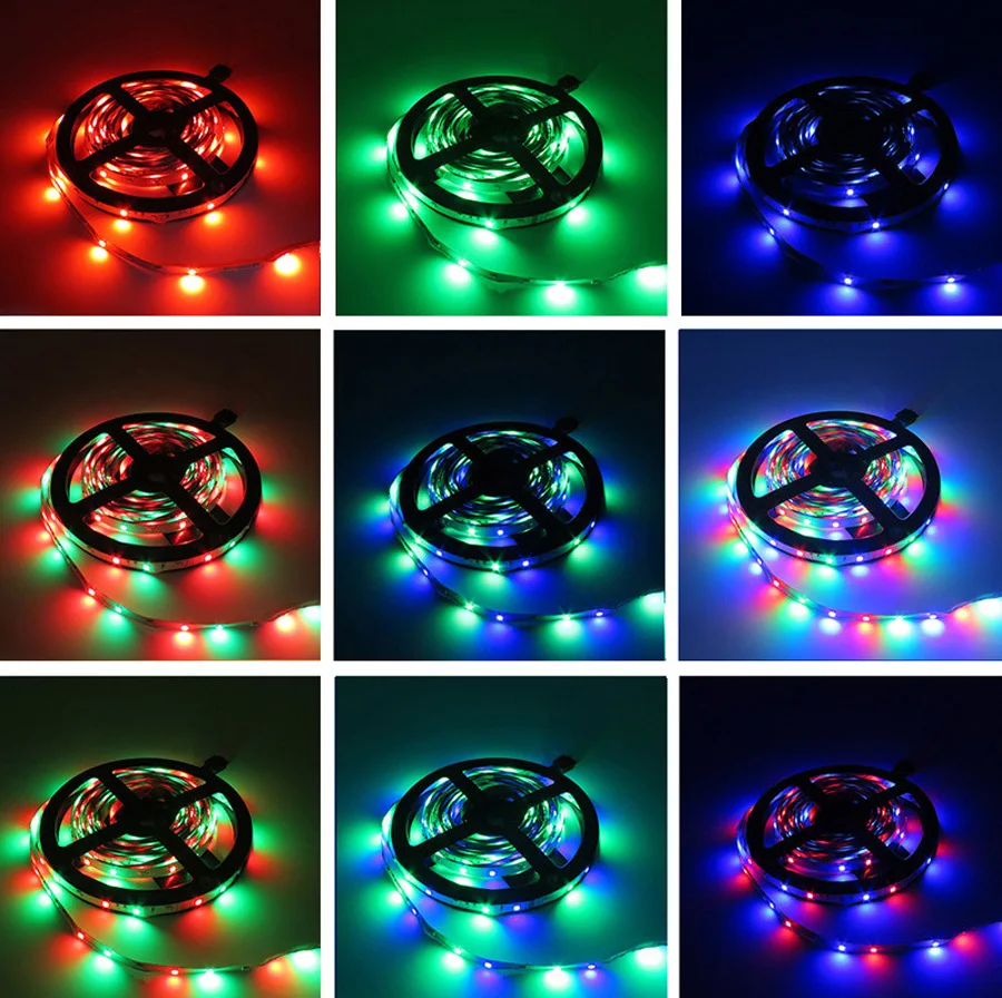 5 м 10 м 15 м WiFi RGB светодиодный светильник водонепроницаемый SMD5050 3528 2835 DC 12 В светодиодный диодный гибкий ленточный контоллер+ заглушка светодиодный