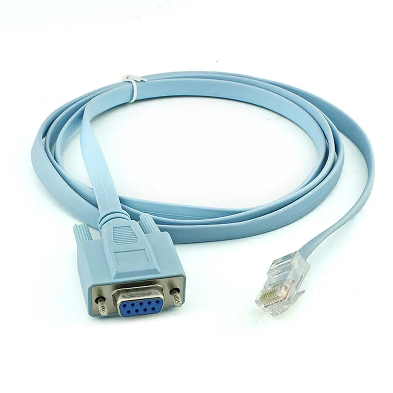

10pcs new Console Cable Router (Rs232) DB9 To RJ45 for Cisco device cord